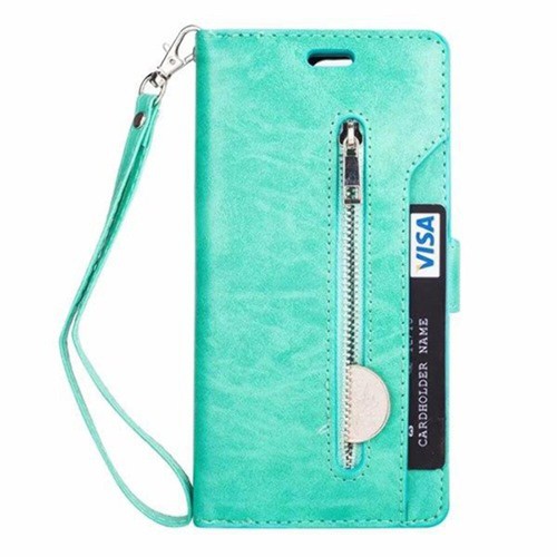 Custodia pelle con cerniera - in,